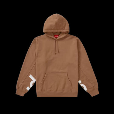 Supreme Cropped Panels Hooded Sweatshirt Light Brown